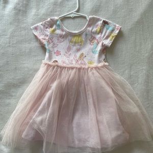 Toddler Girls' Disney Princess Printed Tutu Dress - Pink 18M